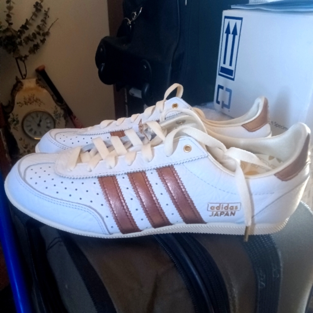 Adidas  White and Copper Sneakers New With Out Box